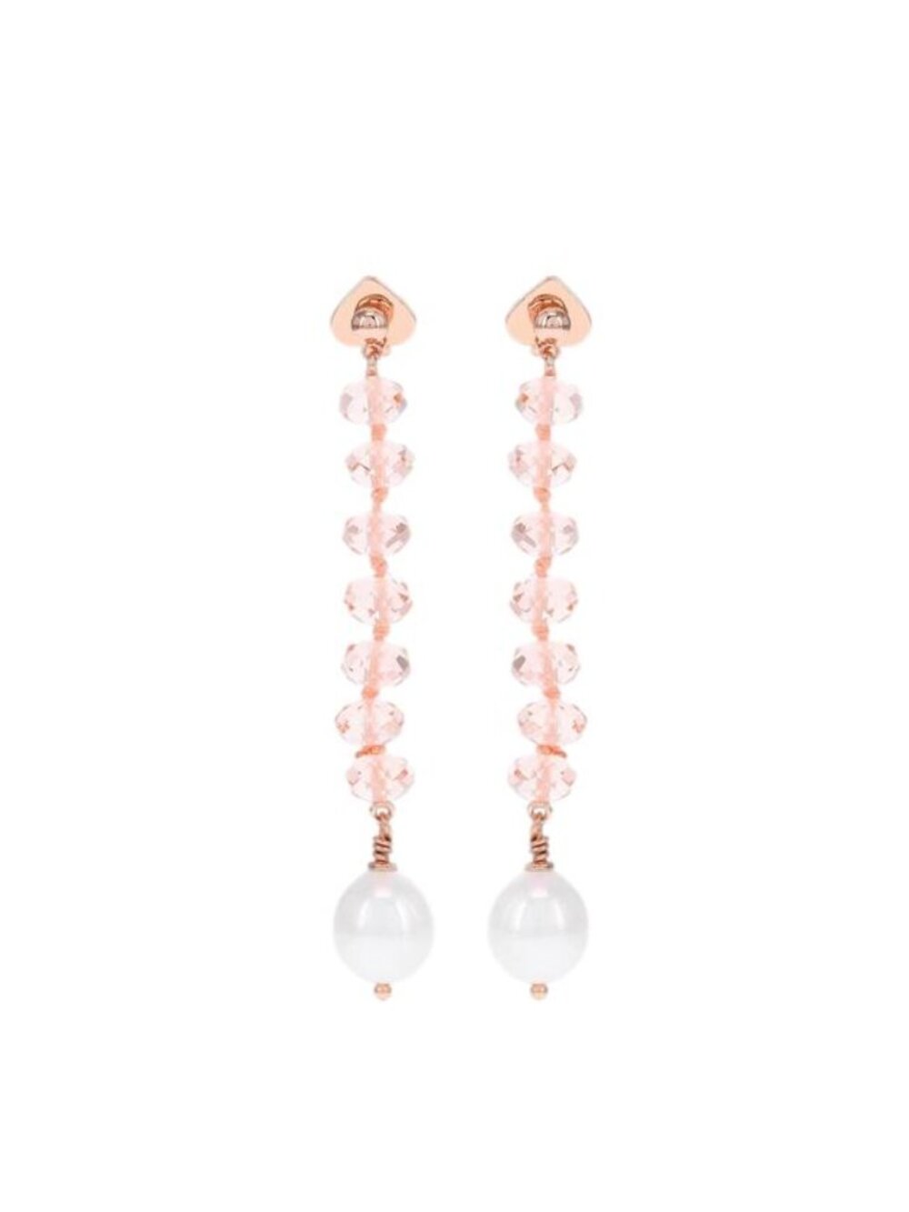 Kate Spade New York Pearl Play Linear Earrings Blush